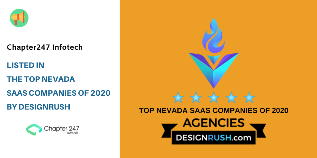 Chapter247 Infotech Listed in the Top Nevada SaaS Companies Of 2020 by DesignRush